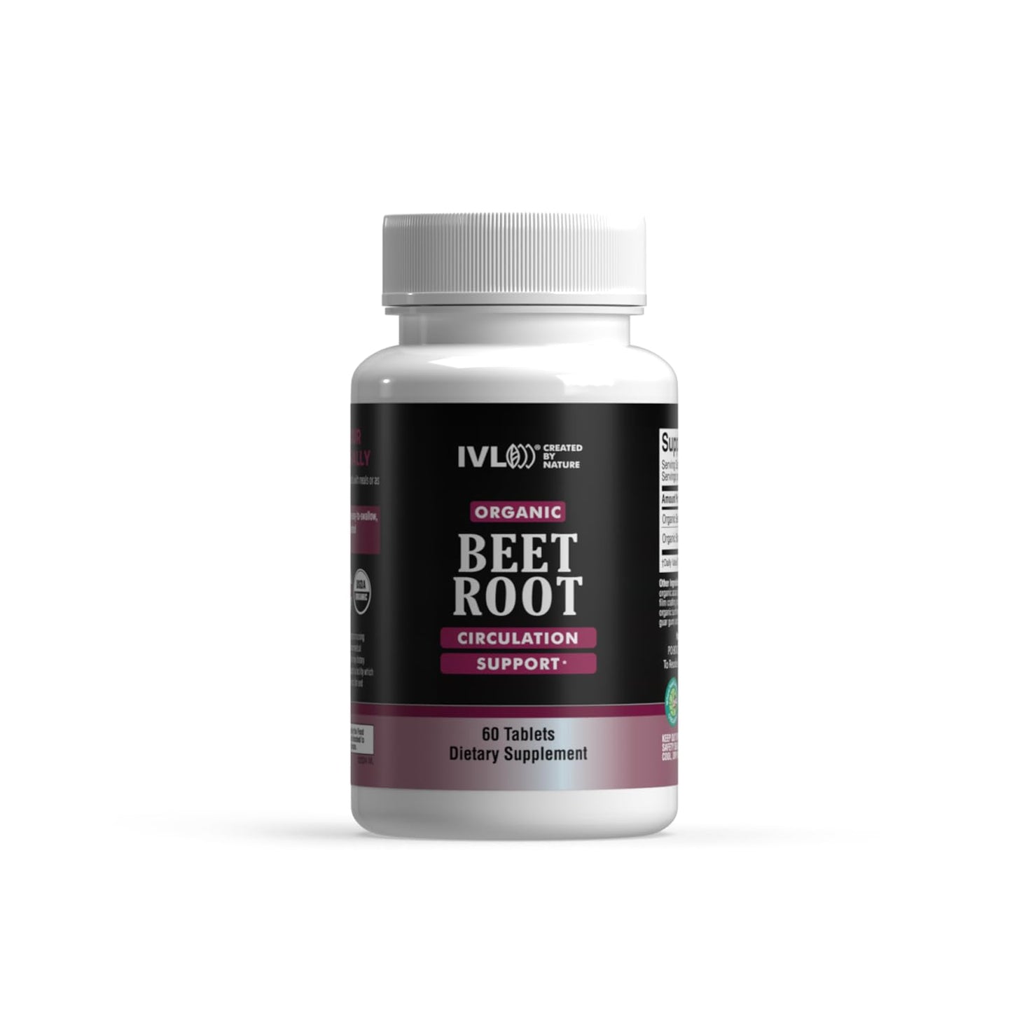 IVL Organic Beet Root Circulation Support Supplement, 60 Tablets
