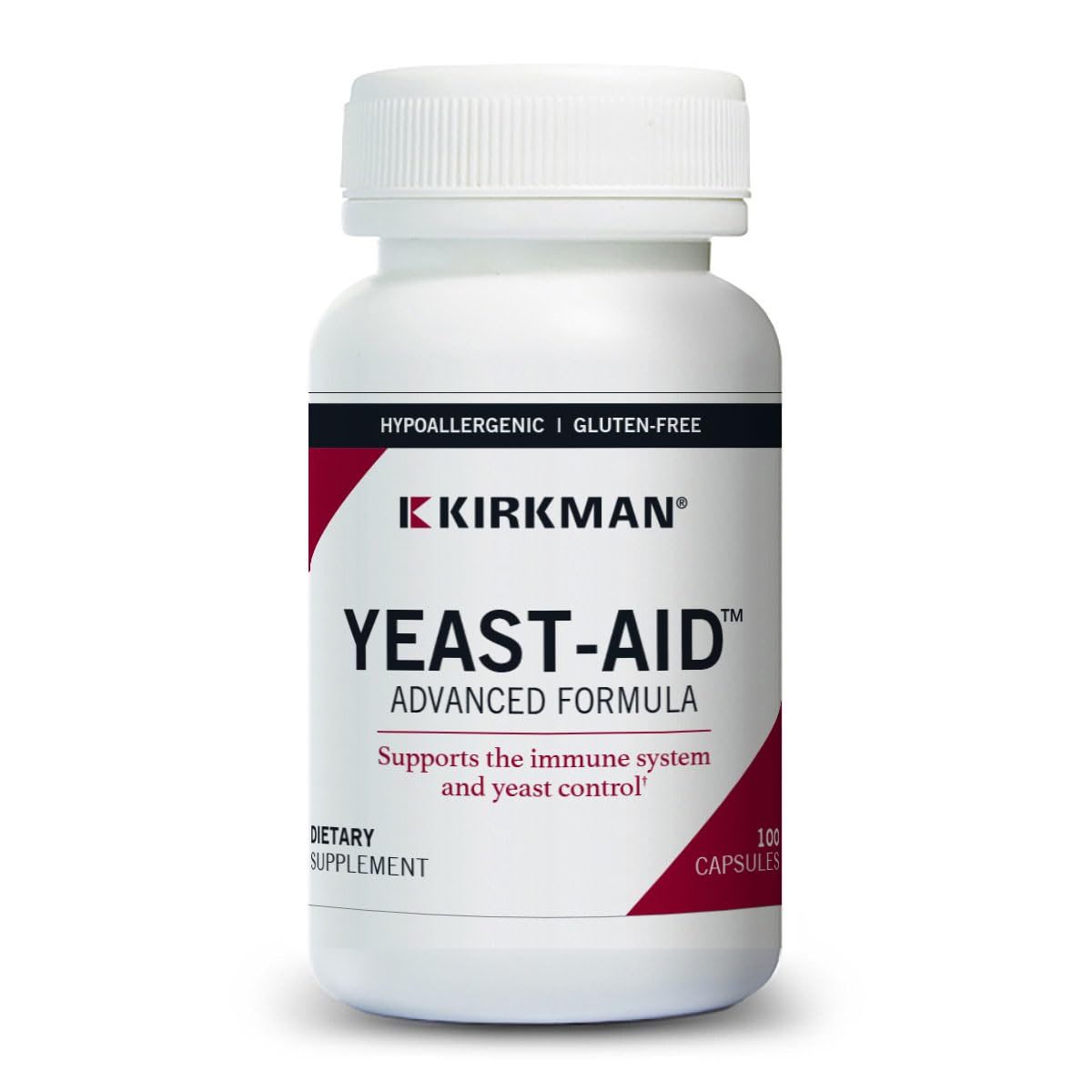 Kirkman Yeast-Aid Advanced Formula - Hypoallergenic Capsules 100