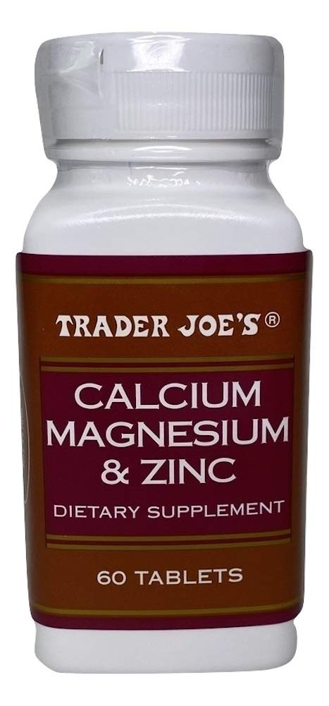 TJ's Calcium Magnesium & Zinc Tablets 60 Count