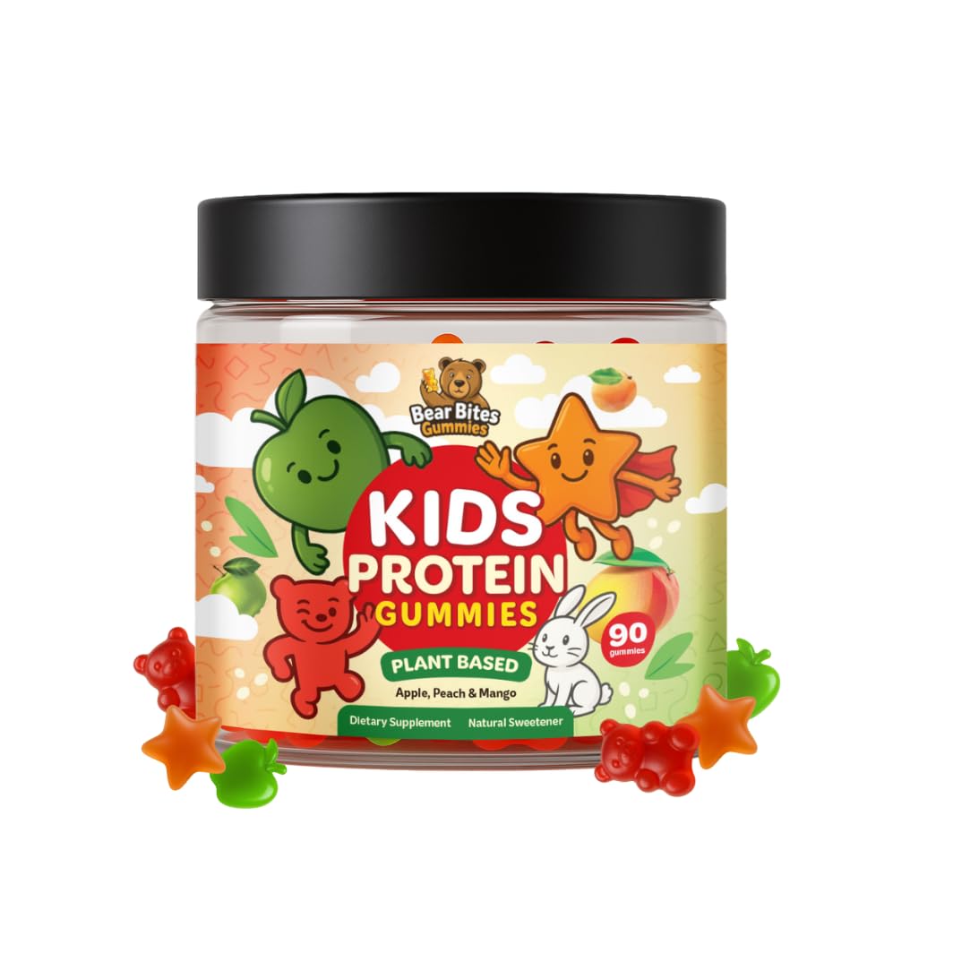 Bear Bites Gummies Plant Based Kids Protein Gummy 90 Count