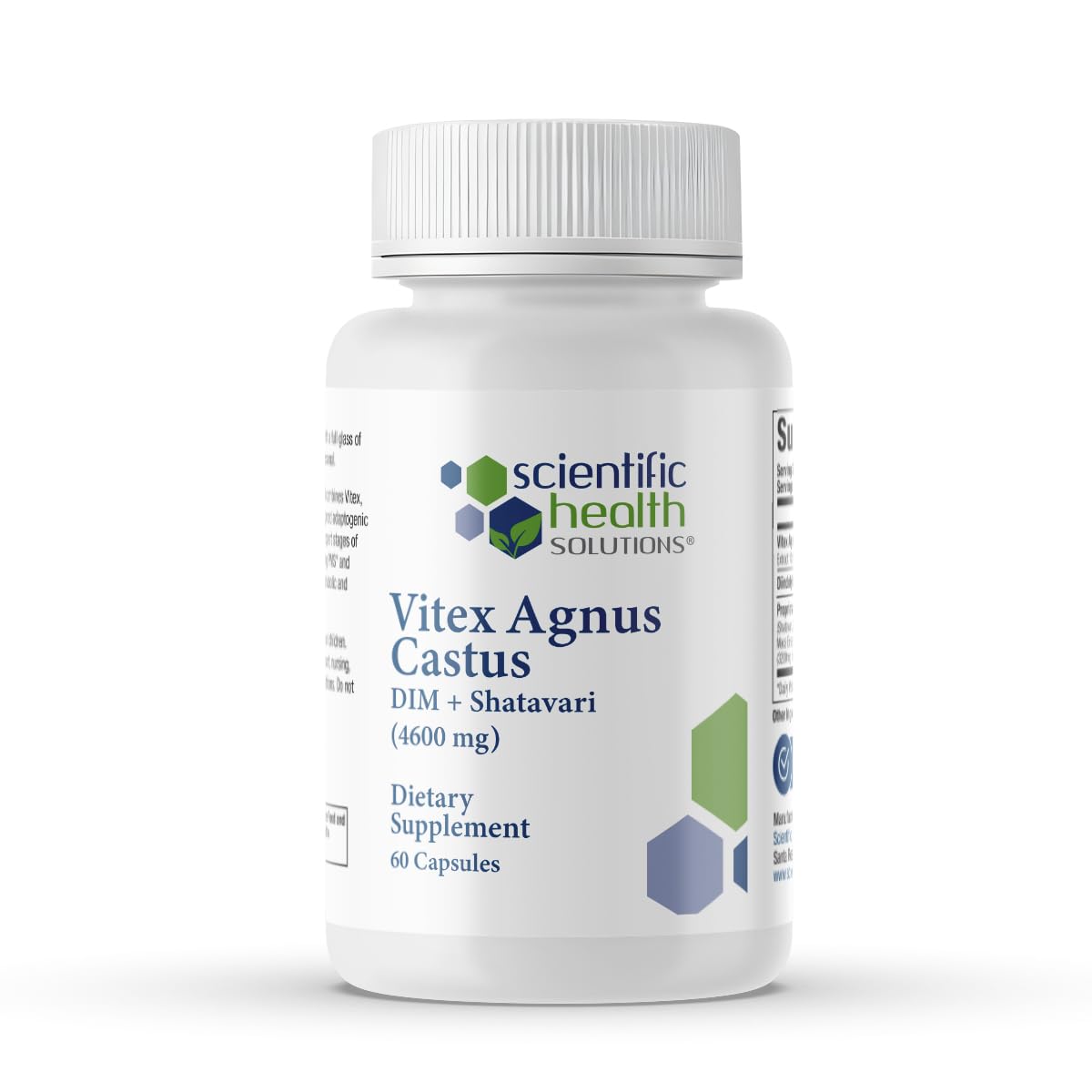 Scientific Health Solutions Vitex + DIM + Shatavari Hormone Balance for Women PMS Support, 60 Capsules