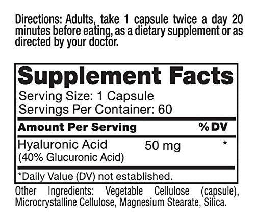 Roex Hyaluronic Acid Capsule, 60 Count