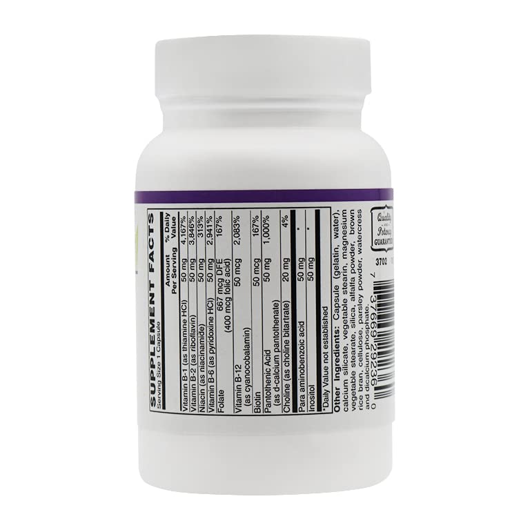 BariatricPal Sustained Release B-Complex 50 Vegetarian Capsules, 100 Count