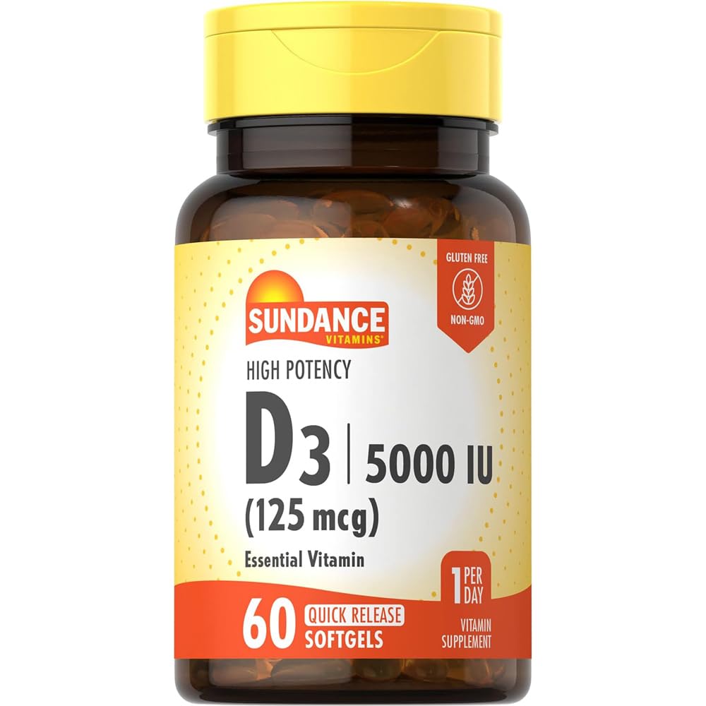 Sundance Vitamin D3 High Potency Softgels 120