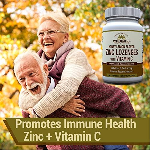 Windmill Zinc Lozenges with Vitamin C, 60 Count