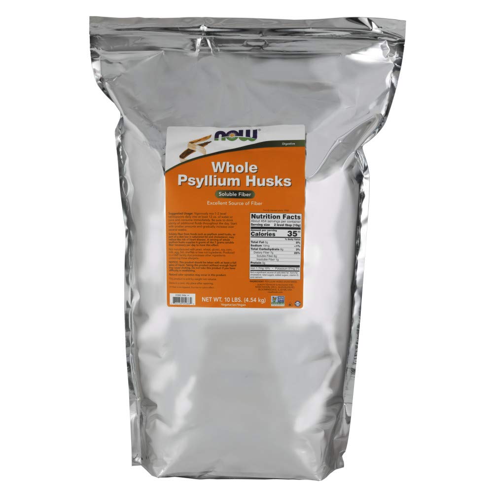 NOW Foods Whole Psyllium Husk Mega Pack Powder 160