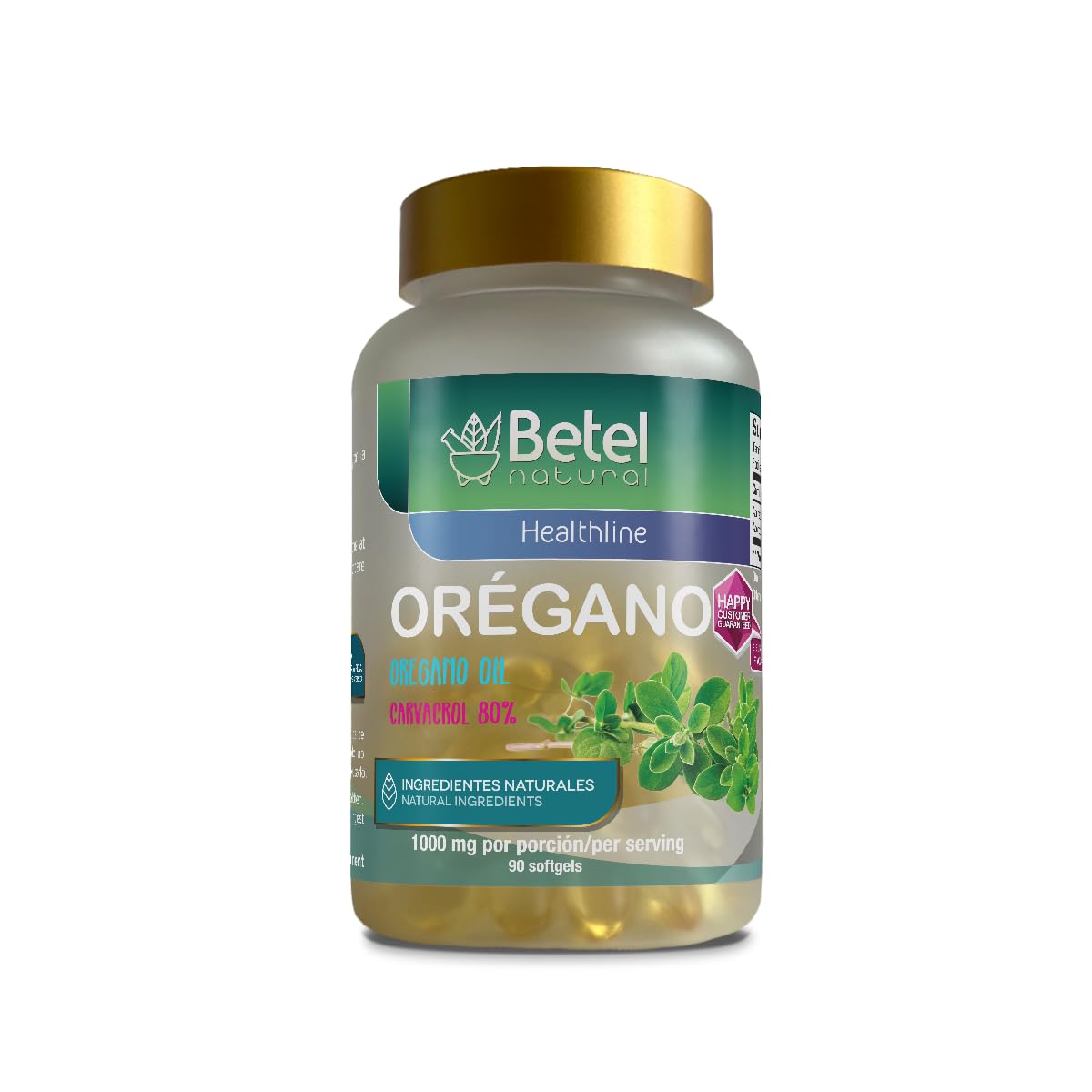 Betel Natural Premium Oregano Softgels, 90 Count