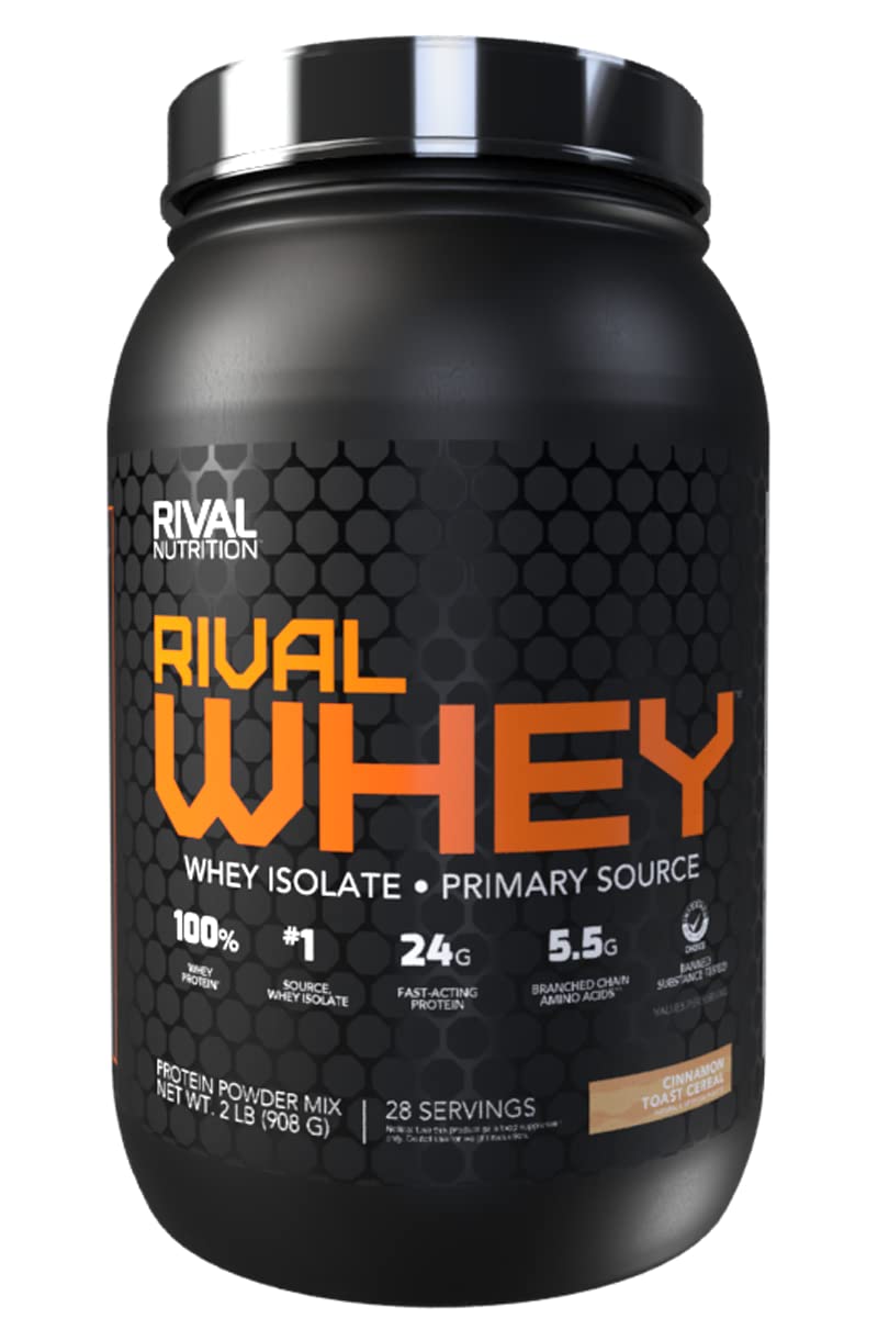 Rival Nutrition Whey Protein Powder Isolate, 32 Servings, 2 lb