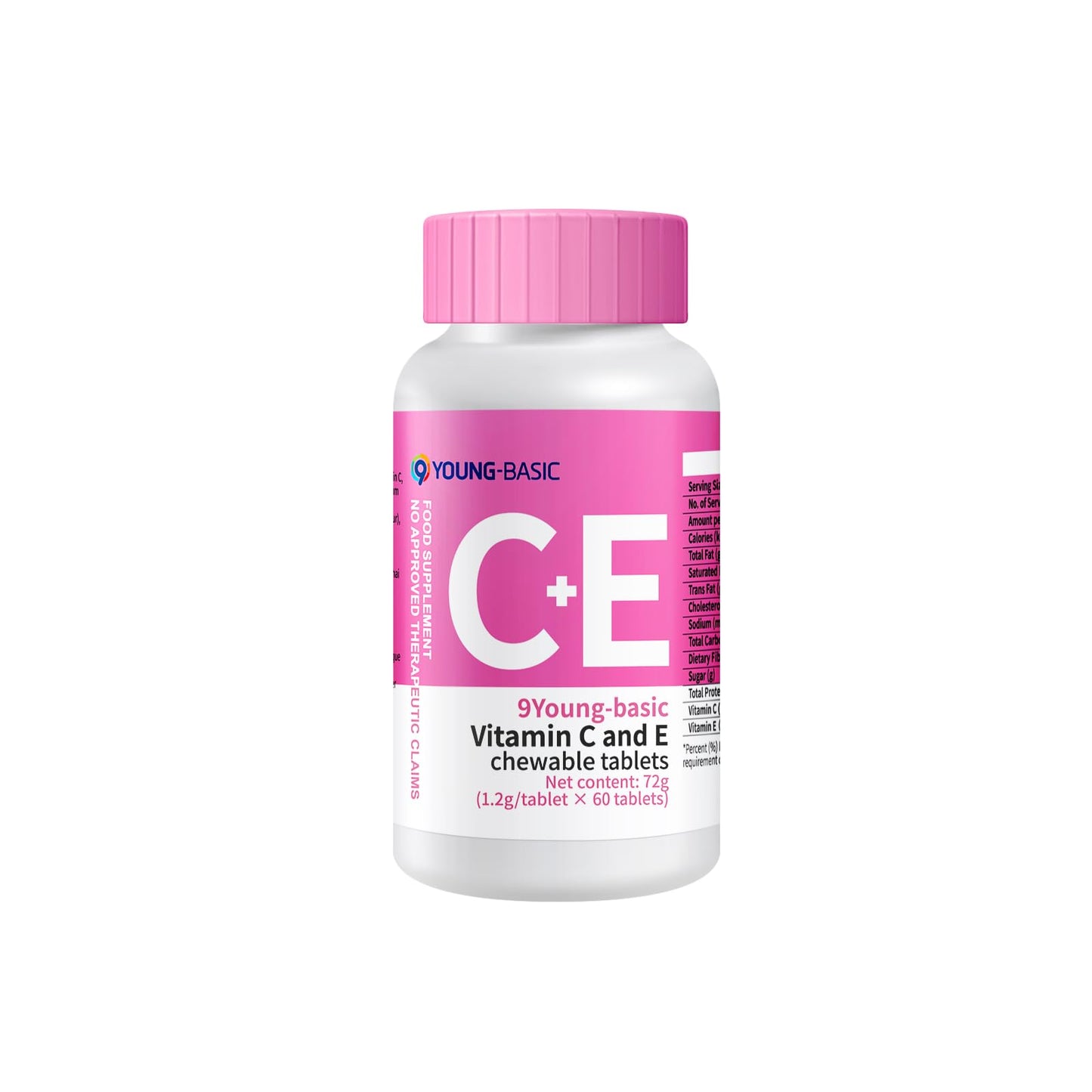 9 YOUNG-BASIC Premium Vitamin C + Vitamin E Tablet 60 Tablets