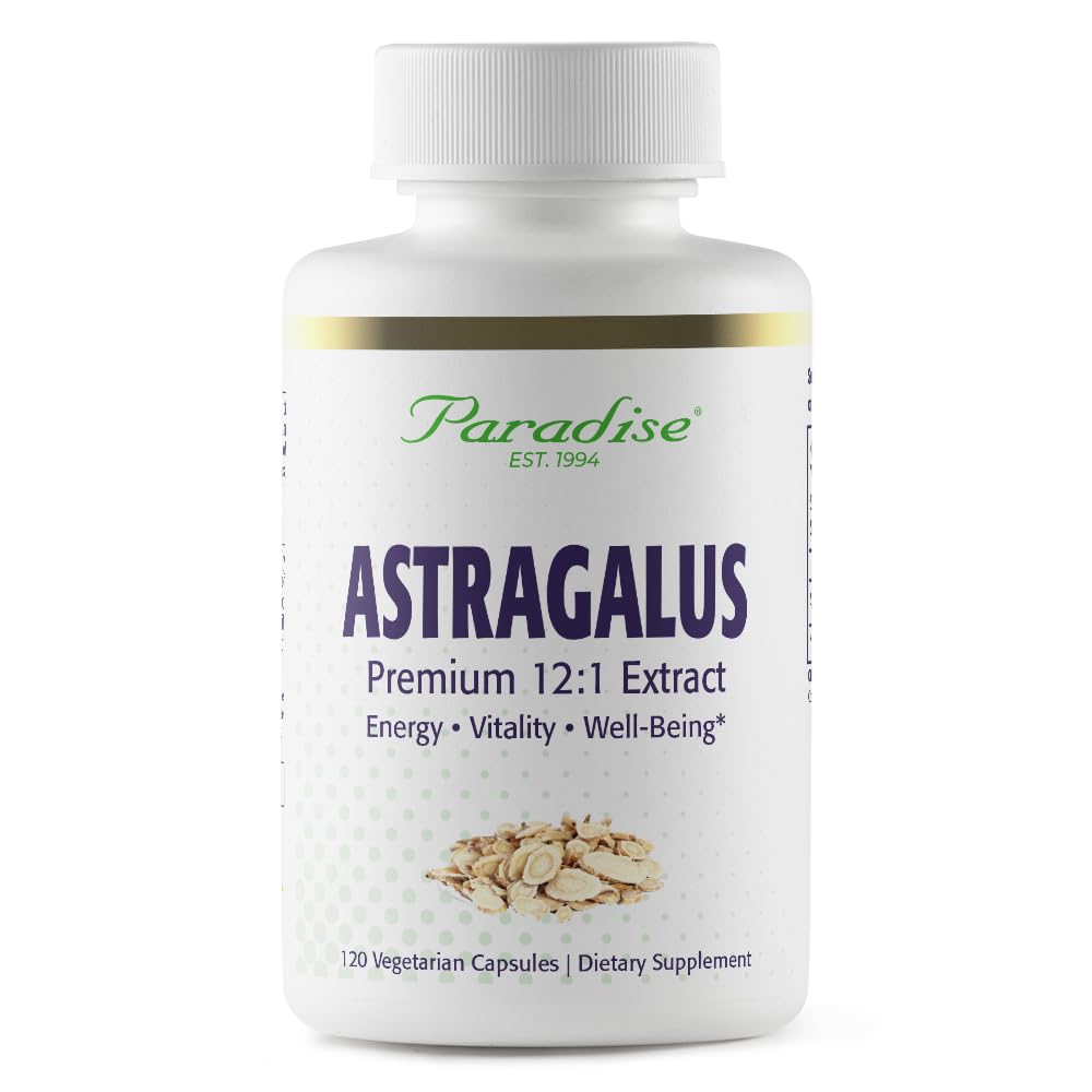 Paradise Herbs Astragalus Extract Capsules, 120 Capsules