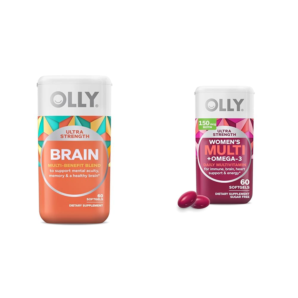 OLLY Ultra Strength Brain Softgels, 60-Count