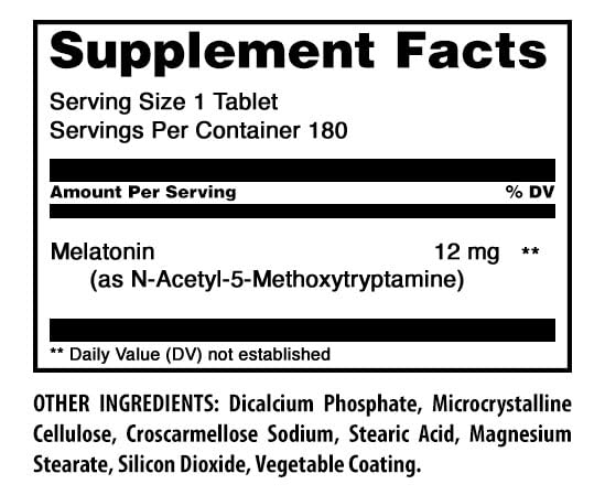Amazing Nutrition Melatonin Supplement 180 Tablets