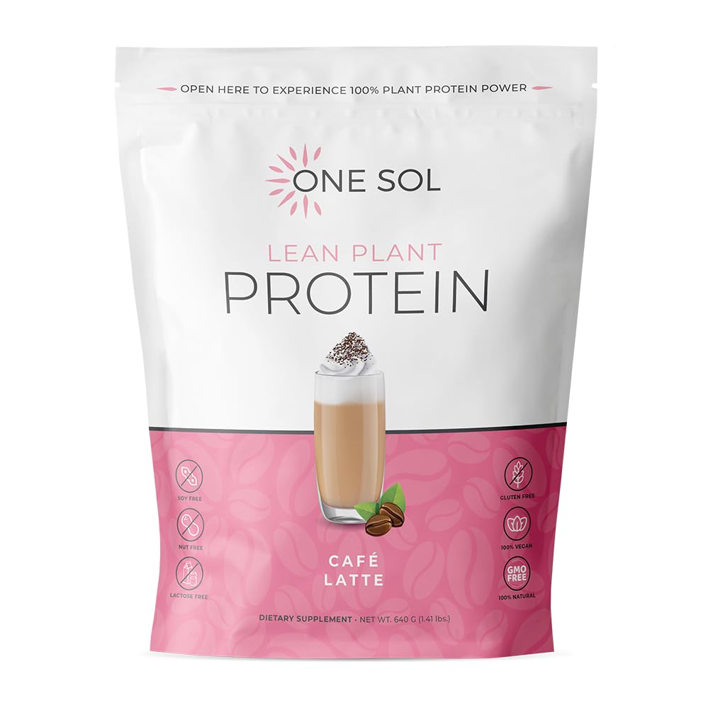 One Sol Lean Plant Protein Latte Powder 23.68 oz