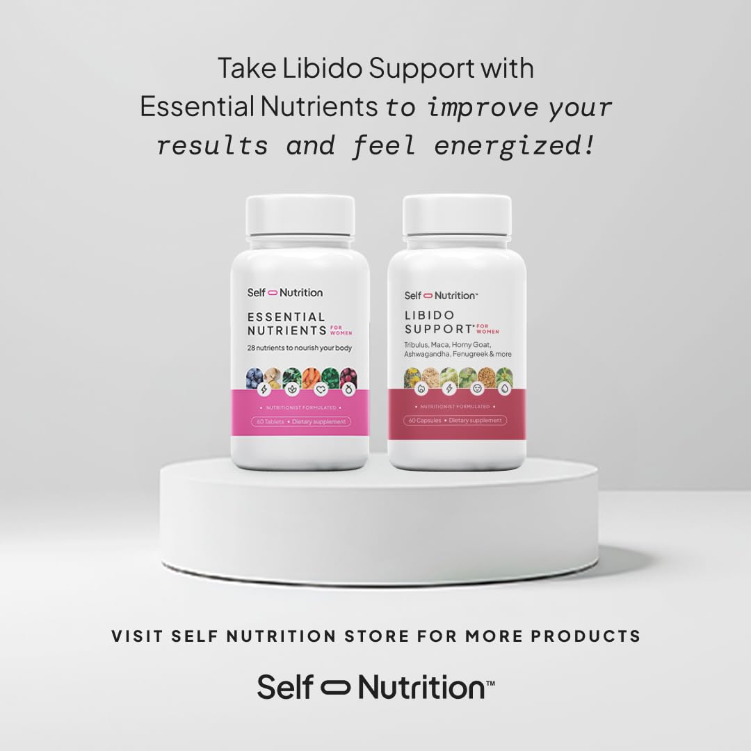SELF NUTRITION Libido Booster for Women, Sensitivity & Desire, 60 Capsules