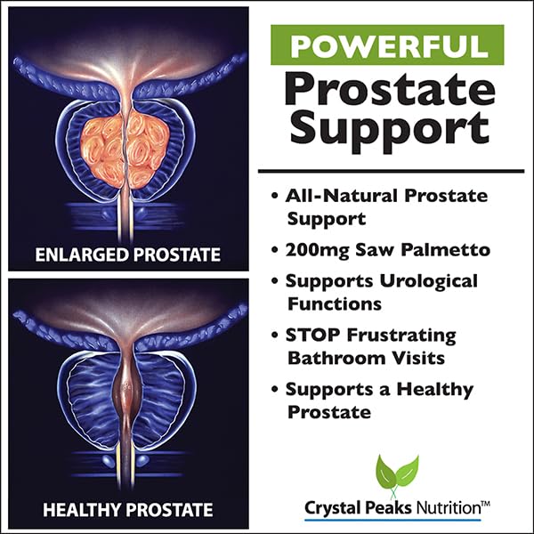 Crystal Peaks Nutrition Extra Strength Prostate Support Supplement 60 Capsules