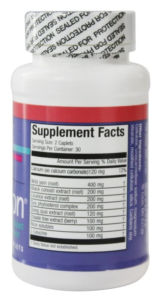 Nutraceutics ProEstron Menopause Support Supplement for Women – Herbal Formula with Black Cohosh, Dong Quai & Soy Isoflavones – Natural Hormone Balance & Hot Flash Relief – 60 Caplets