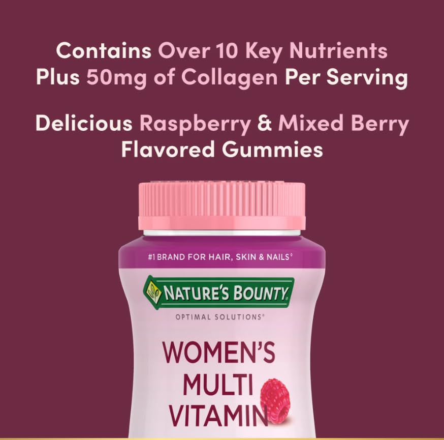 Nature's Bounty Optimal Solutions Women's Multivitamin Gummies, 120 Gummies