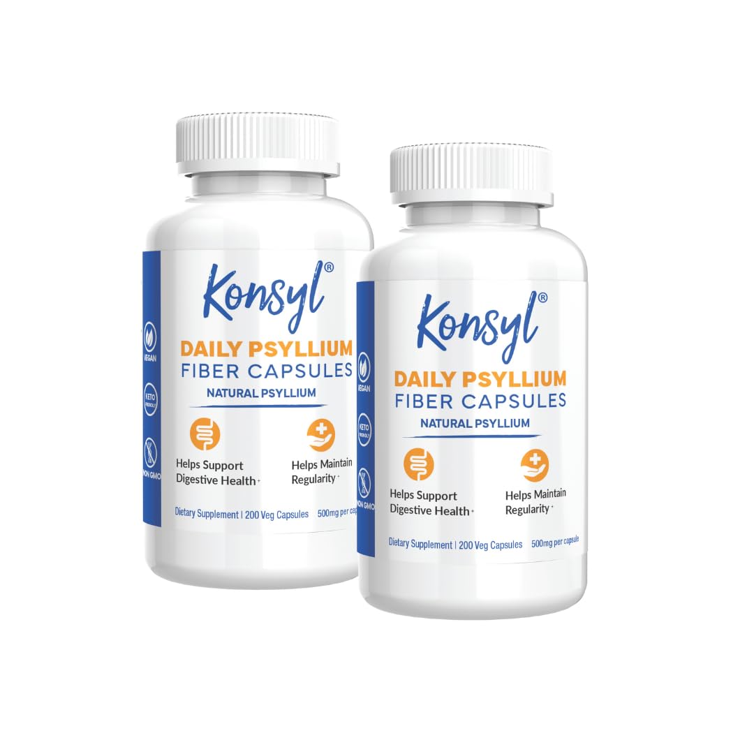 Konsyl Daily Psyllium Fiber Capsules 400 Count