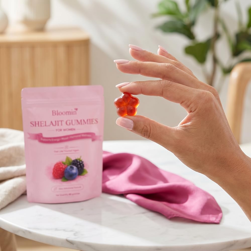 Vlsdoin Bloomin Shilajit Gummies for Women 60 Count