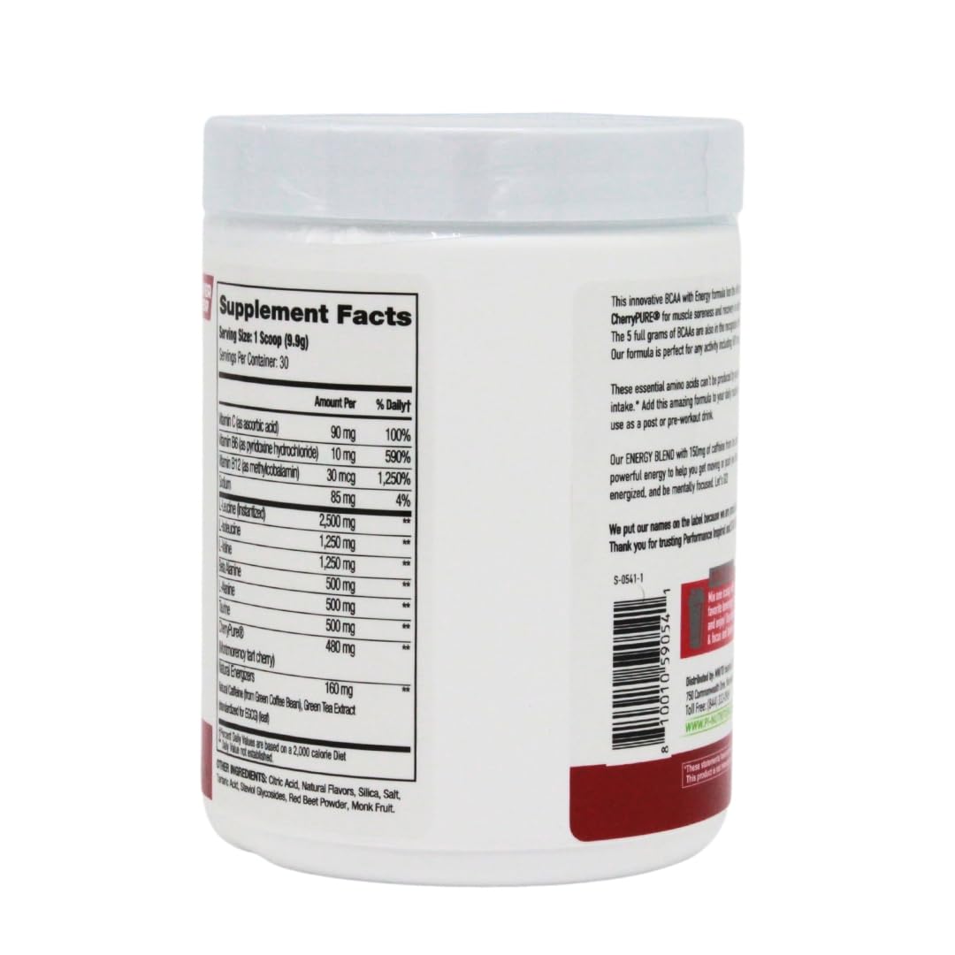 PERFORMANCE INSPIRED BCAA with Energy Powder 10.48 oz