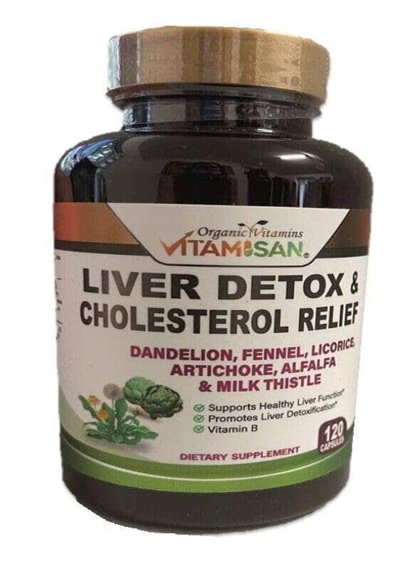 VIUS NATURAL Milk Thistle for Liver Detox and Regeneration - Supplement - 120 Capsules