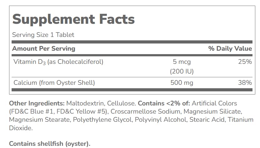 SMART MONKEY TECHNOLOGIES 21st Century Calcium 500 + D3 Tablets 90