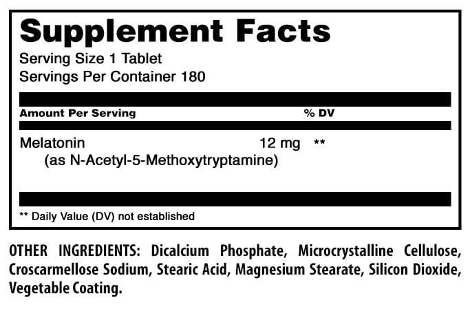 Amazing Nutrition Melatonin Supplement 1 Tablet