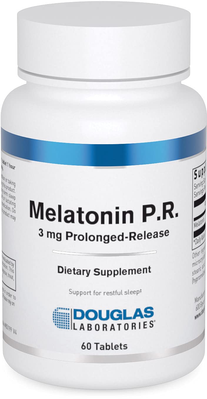 Douglas Laboratories Melatonin Prolonged Release 3 mg Sleep Support Tablet, 60 Count