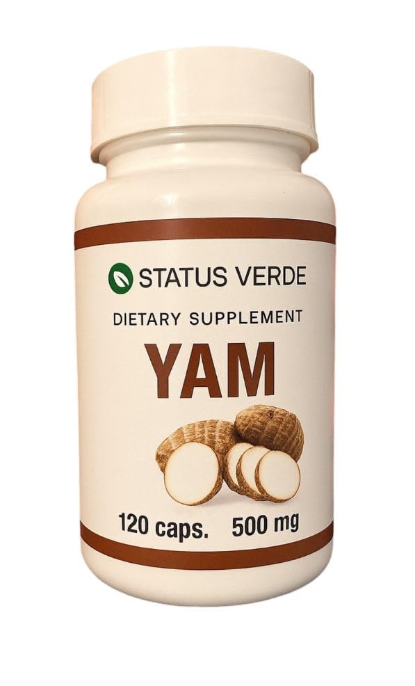 STATUS VERDE Yam (Dioscorea) 500 mg Capsules, 120 Count