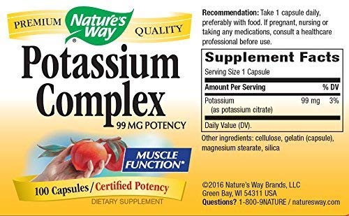 Nature's Way Potassium Complex Capsules, 200
