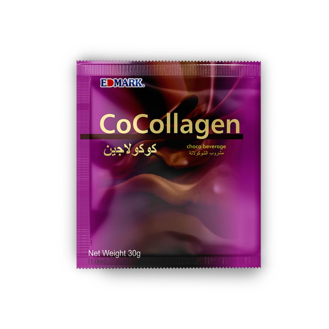 EDMARK COCOLLAGEN Flavored Powder, Marine Collagen with Natural Extracts, 20 Sachets