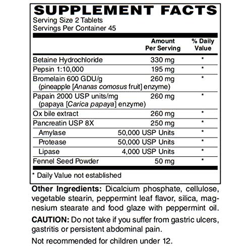 BariatricPal Superzymes Digestive Aid Tablets 90
