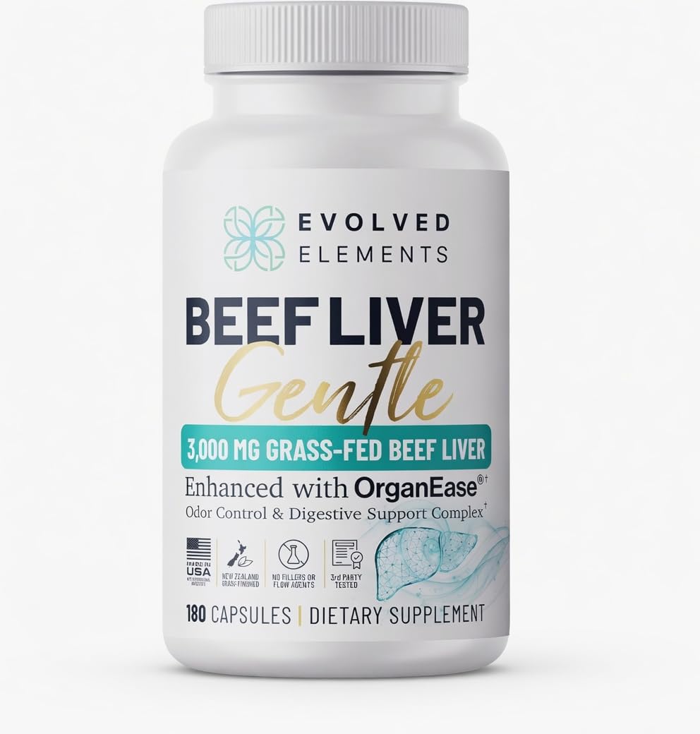 Evolved Elements Beef Liver, 180 Capsules