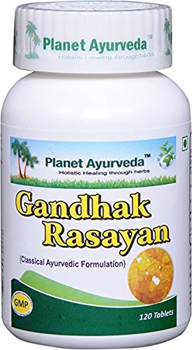 Planet Ayurveda Gandhak Rasayan Tablets 240 Tablets