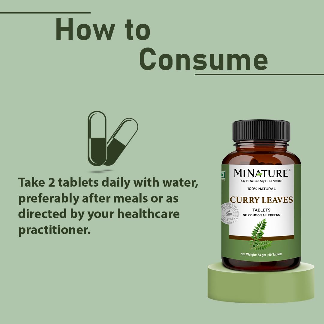 minature Curry Leaves Tablet (Murraya koenigii) 90 Tablets