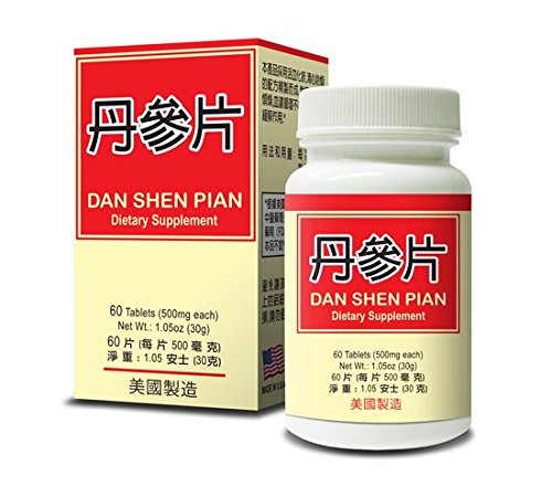 Unknown Healthy Heart Dan Shen Pian Herbal Supplement 500mg/each, 60 Tablets