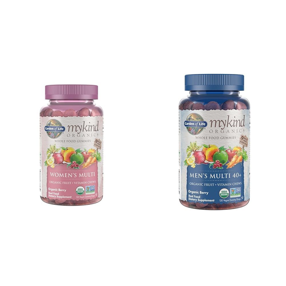 Garden of Life Organics Women's Gummy Vitamins Berry, 120 Count