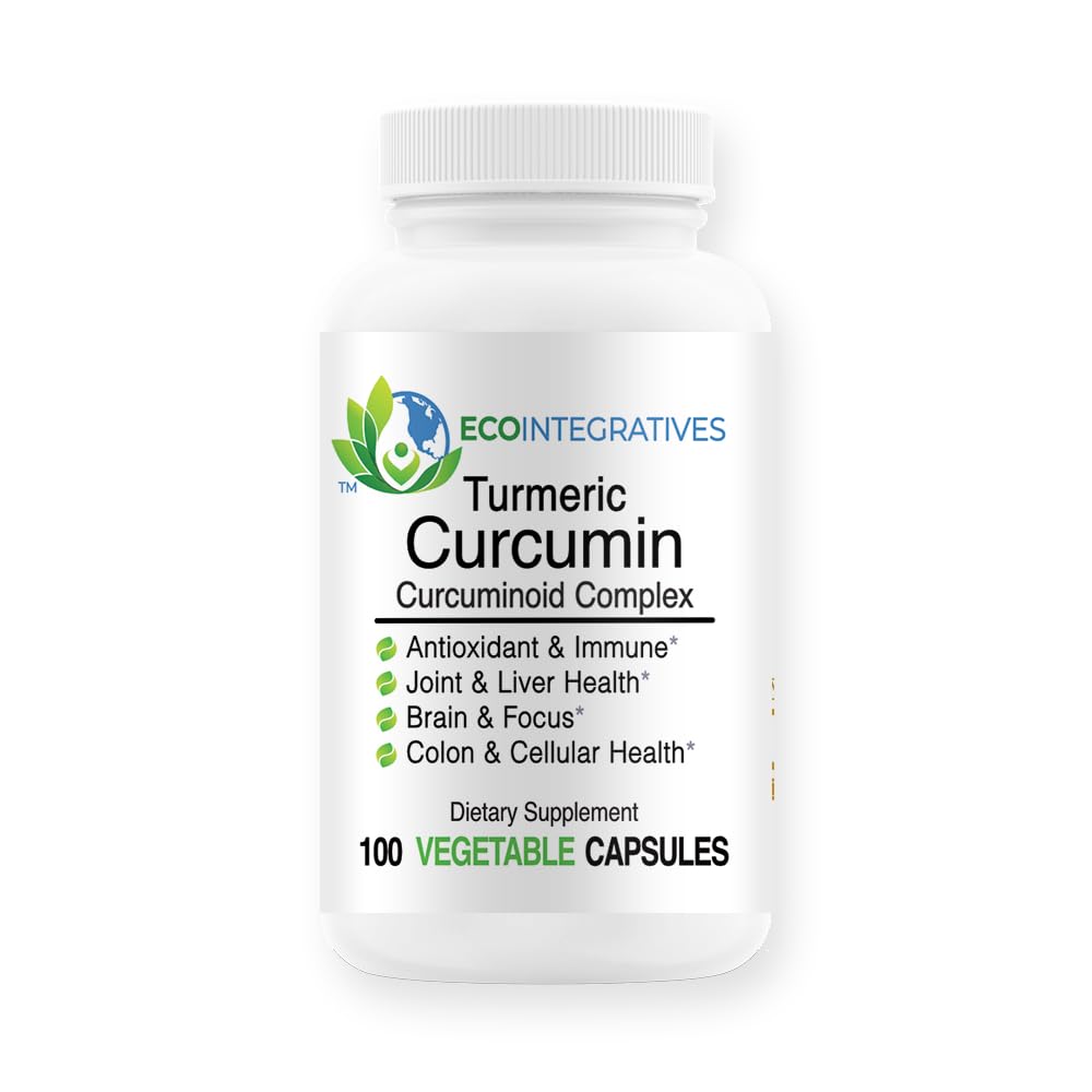 EcoIntegratives Turmeric Curcumin Curcuminoid Complex 450mg Capsule, 100 Vegetable Caps