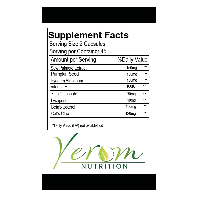 Yerom Nutrition Prosta-40 with Beta Sitosterol 90 Capsules