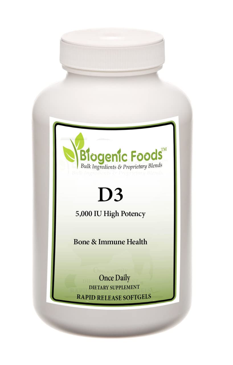 Biogenic Foods Vitamin D3 Oil Capsule 1 Count