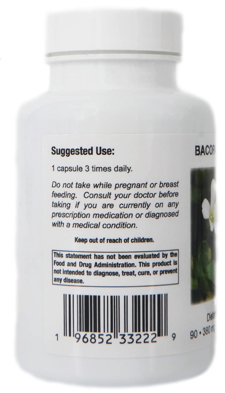 Supreme Nutrition Products Bacopa Capsules, 90 Count