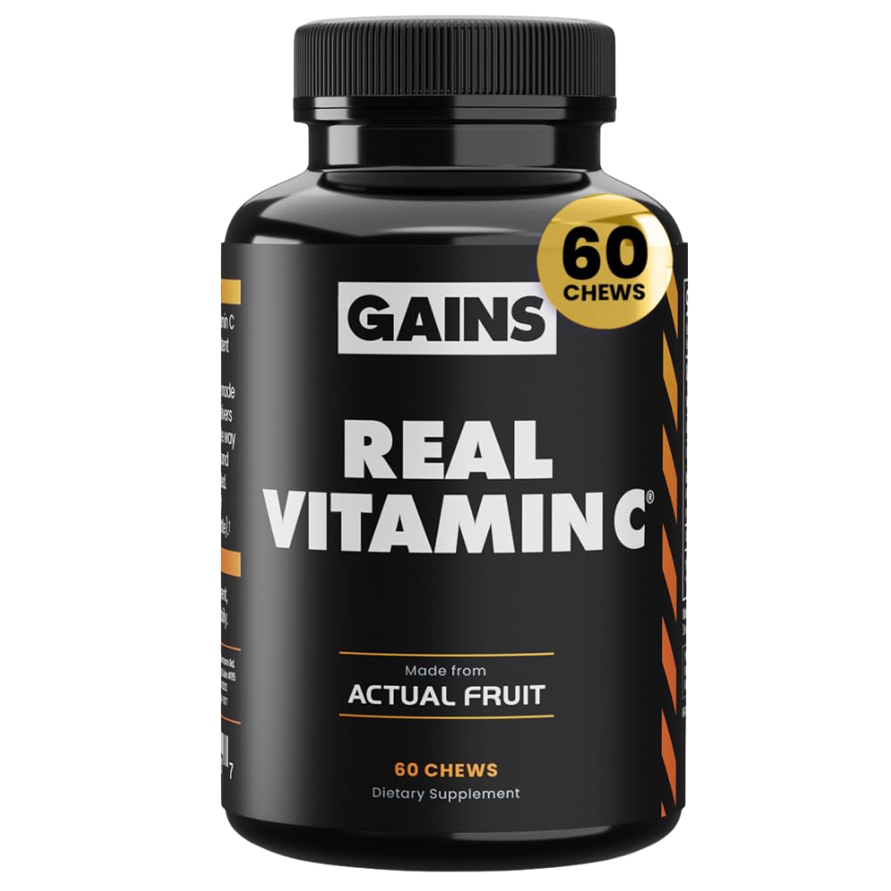 Gains in Bulk Real Vitamin C Chewable 60 Tablets