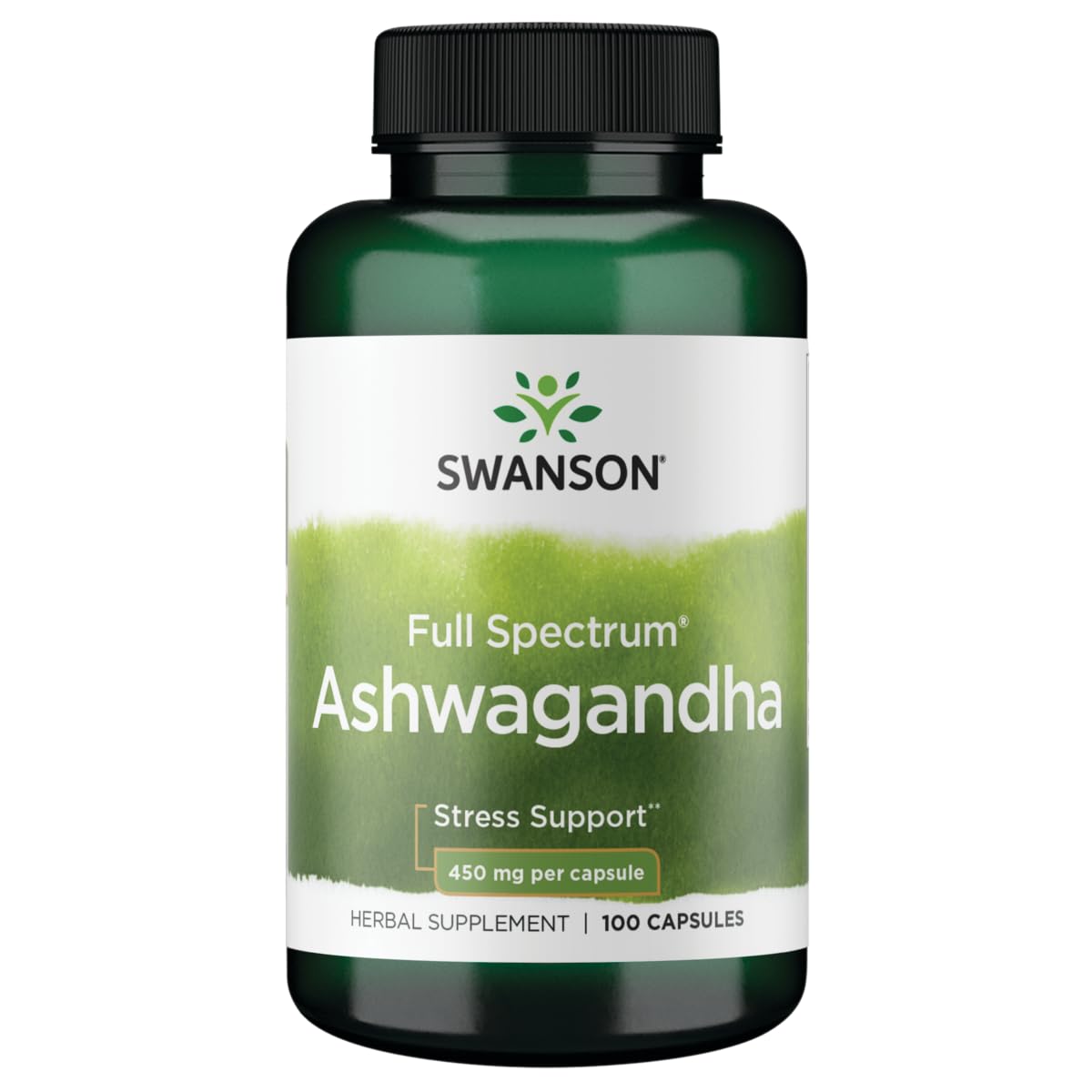 Swanson Full Spectrum Ashwagandha Capsules 60 Count