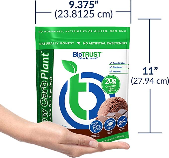 BioTrust Low Carb Plant Protein Powder 20.1 g Protein per Serving