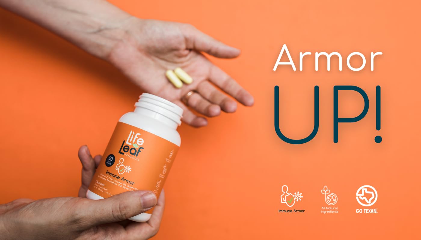 Life Leaf Remedies Immune System Boosters for Adults Immunity Support Capsules, 60 Count