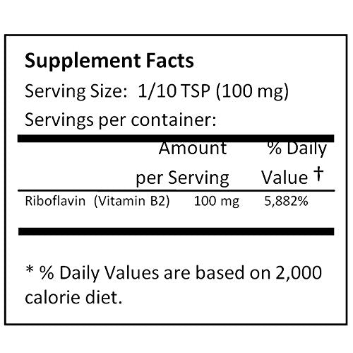 NuSci Vitamin B2 Riboflavin Powder 8.01 oz
