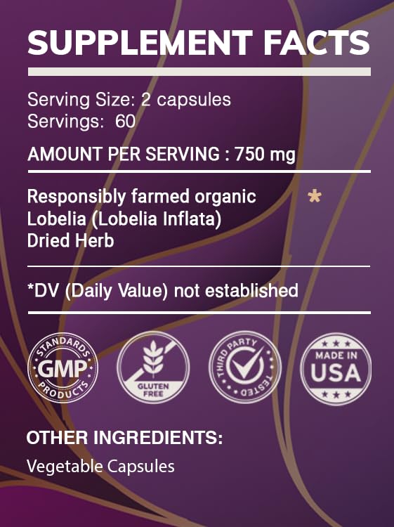 HerbEra Earth's Love Lobelia Capsules, 60 Count