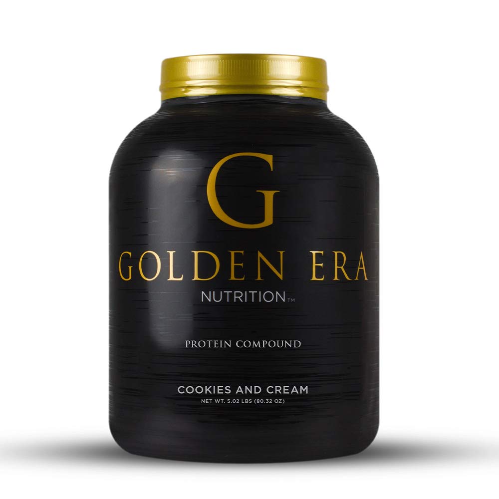Golden Era Nutrition Whey Protein Compound Powder, Cookies and Cream Flavor, 5.02 Pound