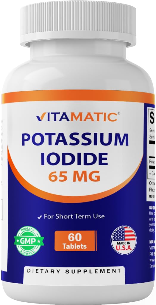 Vitamatic Potassium Iodide 65 mg per Serving Tablet, 60 Tablets
