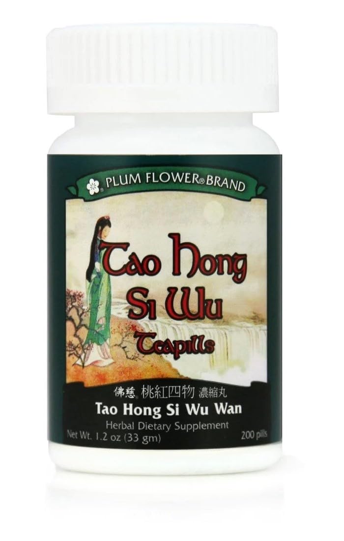 Plum Flower Tao Hong Si Wu Tang Teapills Tablet, 200 Count